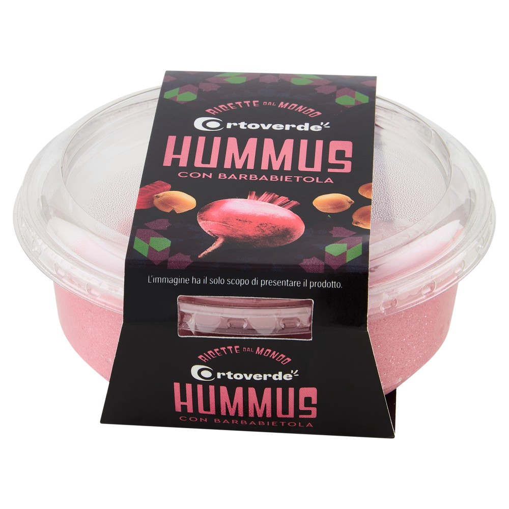 Ortoverde Ricette dal Mondo Hummus con Barbabietola 175 g