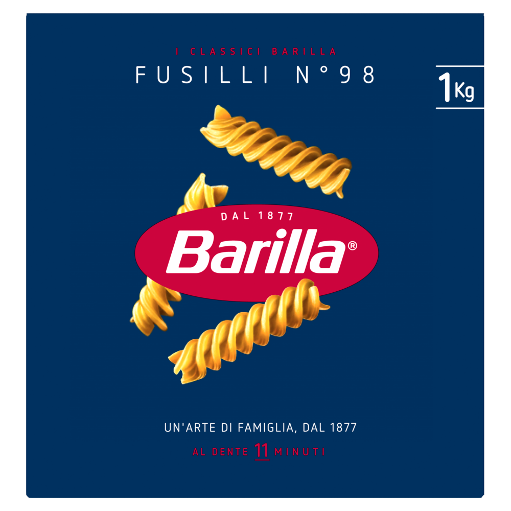 Barilla Pasta Fusilli n.98 100 Grano Italiano 1Kg Carrefour