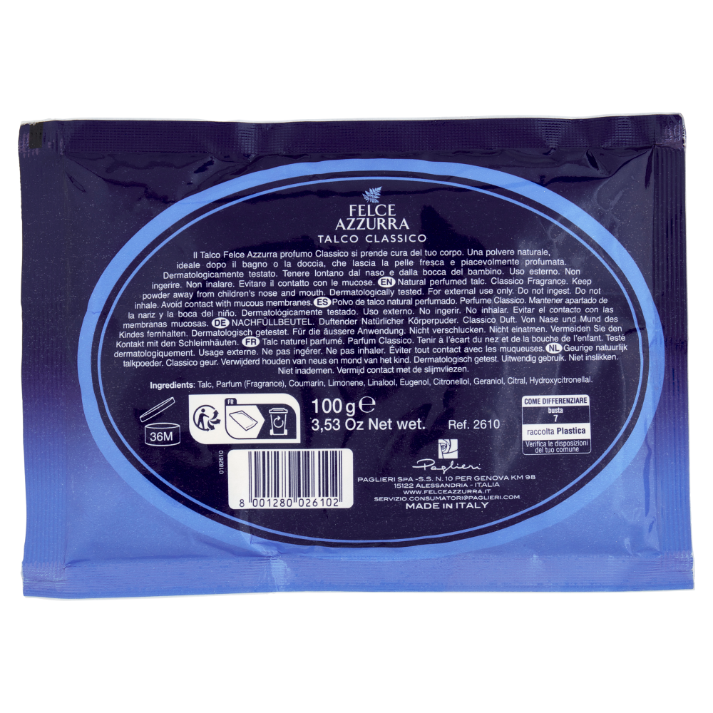 Felce Azzurra Talco Classico 100 g