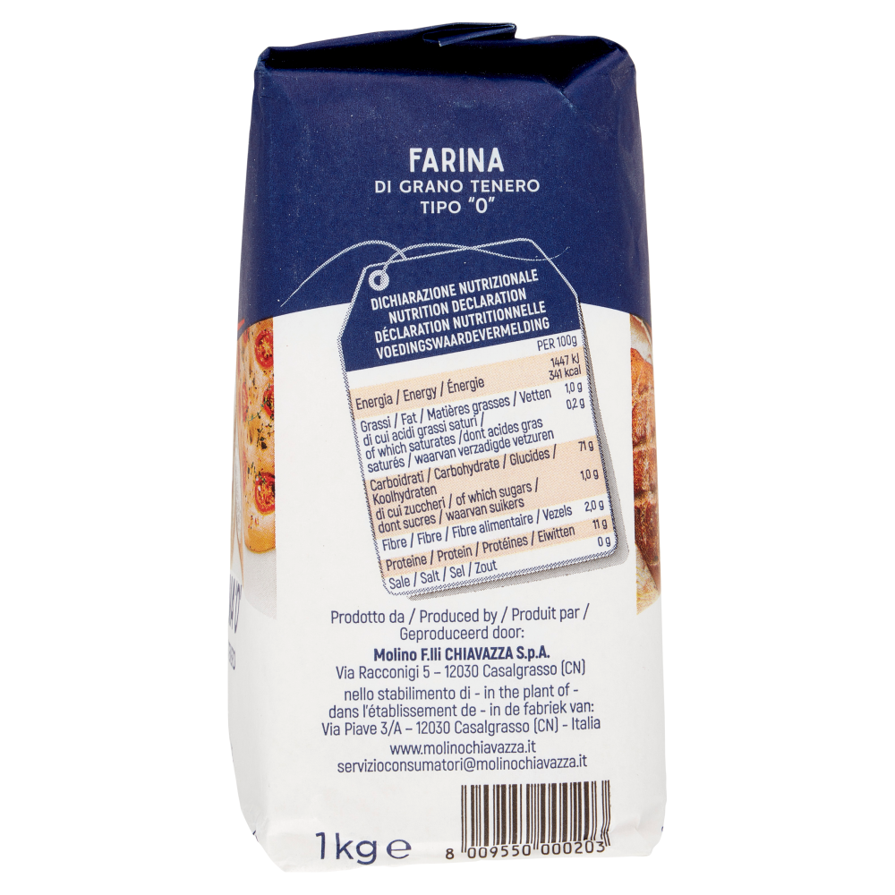 il Molino Chiavazza Farina "0" di Grano Tenero 1 kg