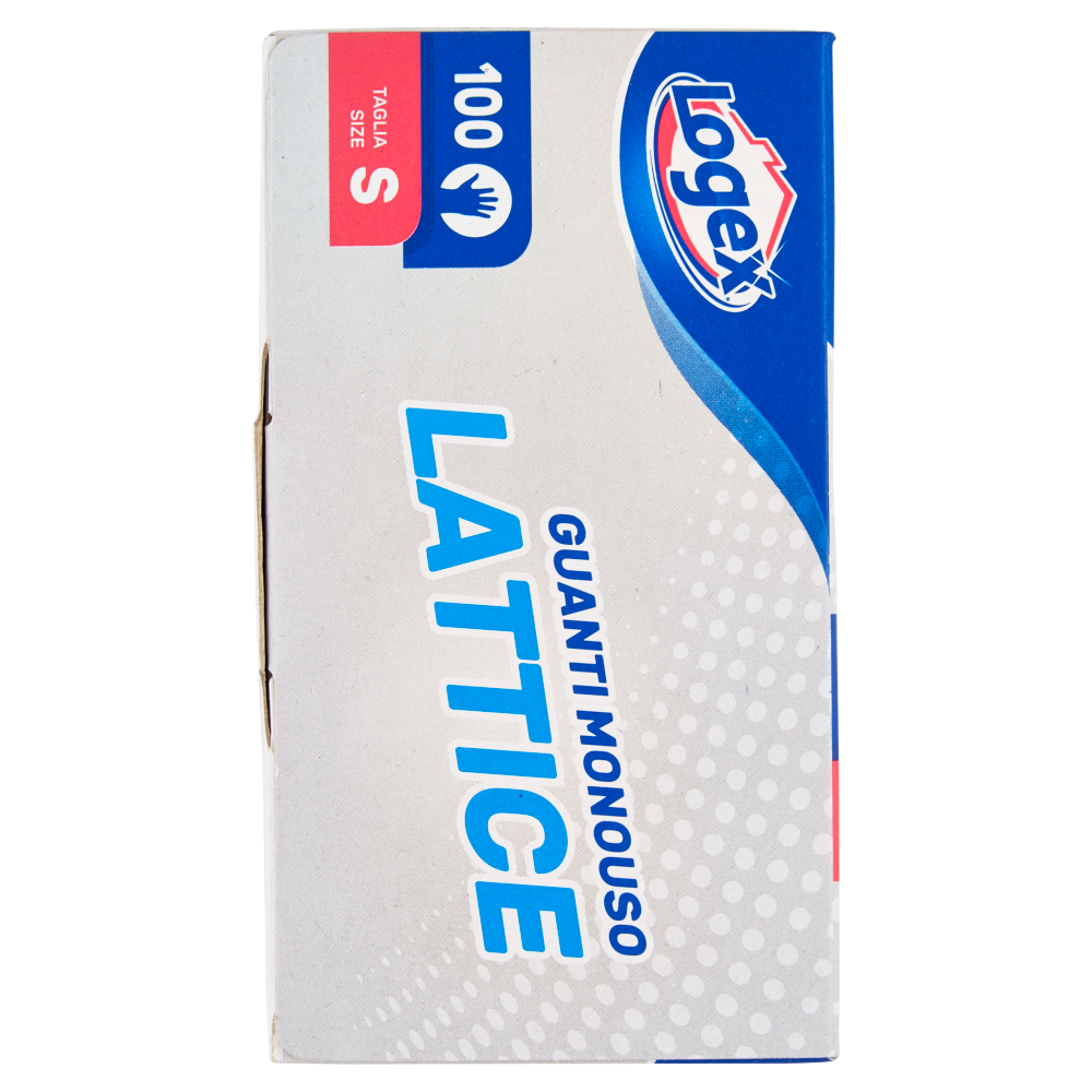Logex Guanti Monouso Lattice Taglia S 100 pz