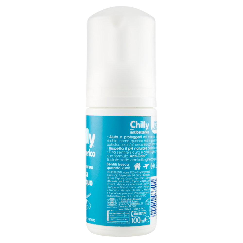 Chilly con antibatterico Detergente Intimo senza risciacquo 100 ml