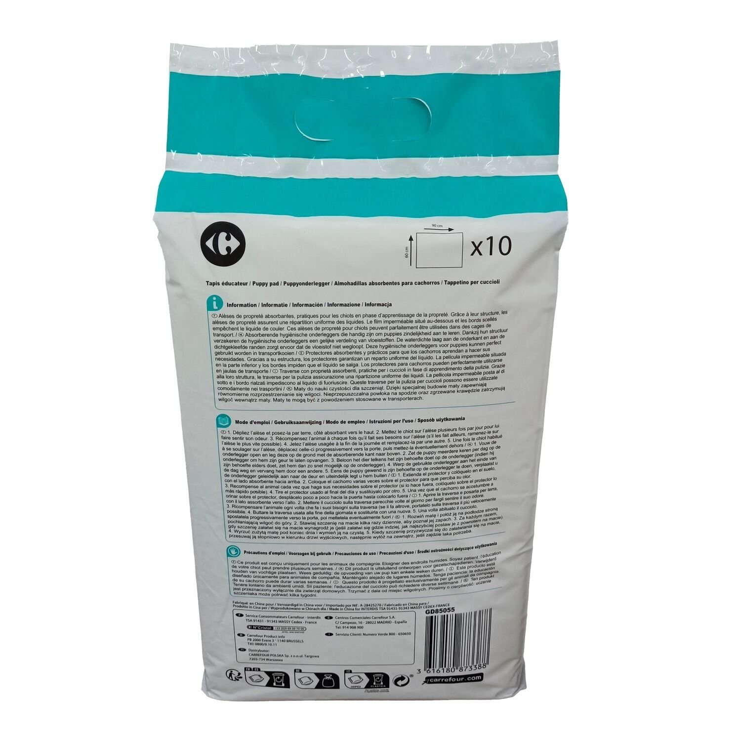 Carrefour 3616180873388 tappetino per l'addestramento dei cani