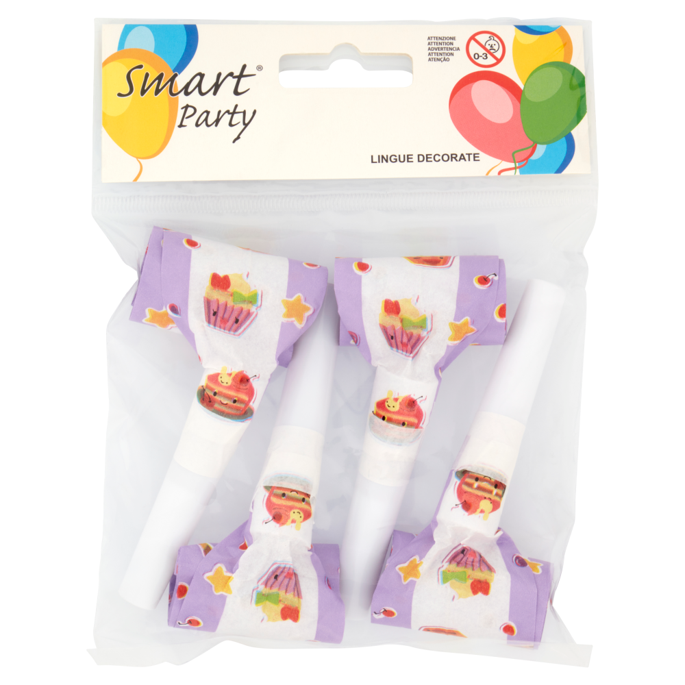 Smart Party Lingue Decorate 4 pz