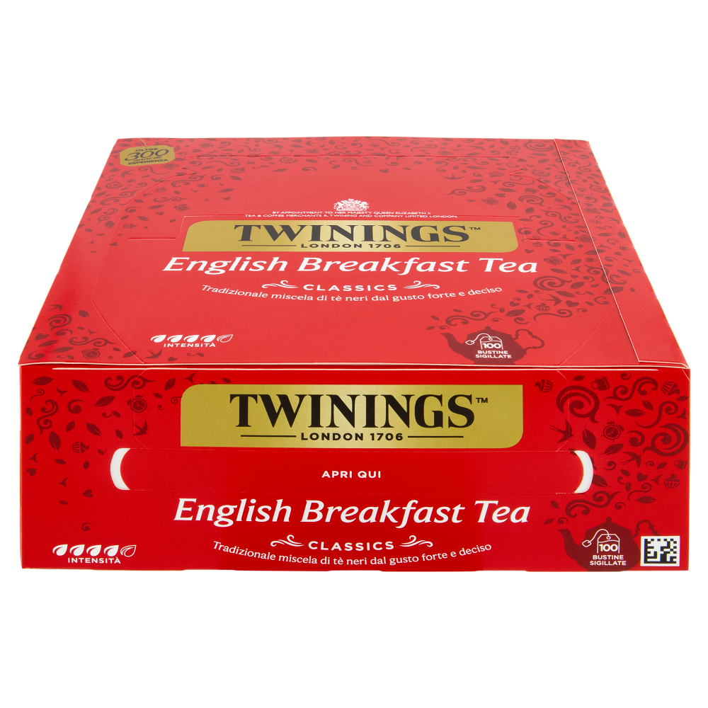 Twinings English Breakfast Tea T&egrave; Nero 100 filtri The 200 g