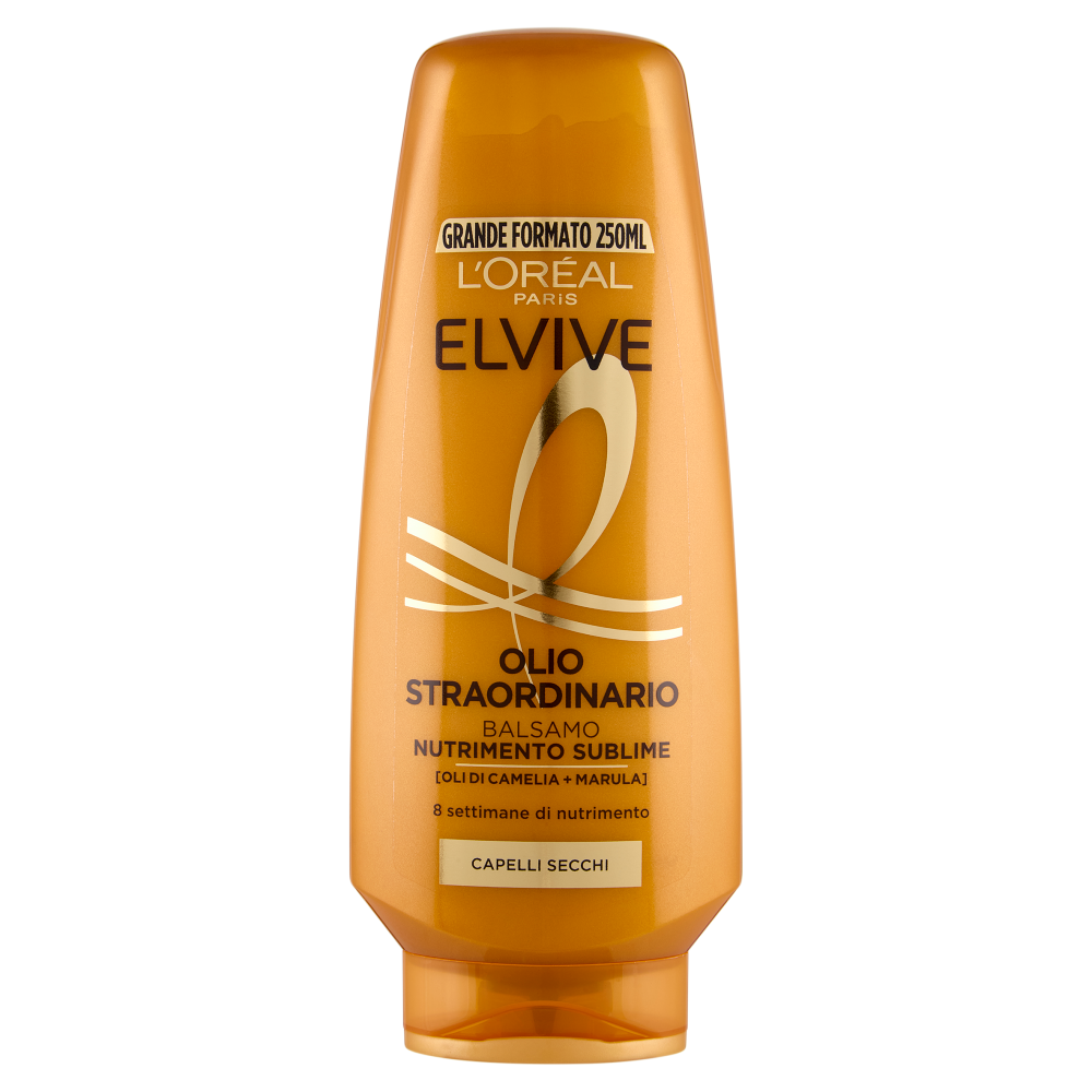 Elvive Olio Straordinario Balsamo Nutrimento Sublime, per Capelli Secchi, 250 ml