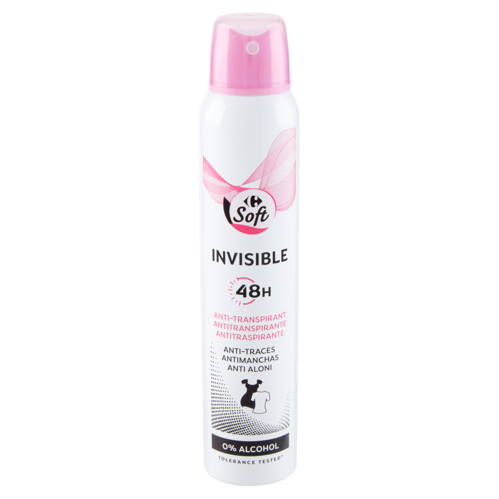 Carrefour Soft Invisible 48H Antitraspirante 200 ml