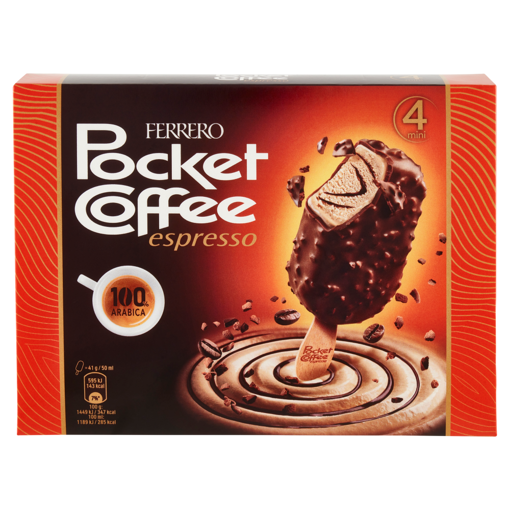 Pocket Coffee Gelato Ferrero 4 x 41 g Spesa Online Carrefour