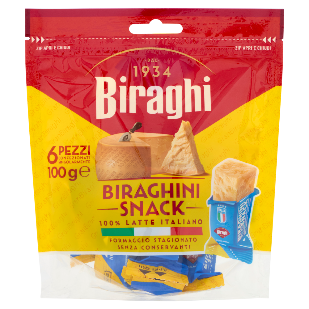 Biraghi Biraghini Snack 100 g (6 x 16,67 g)