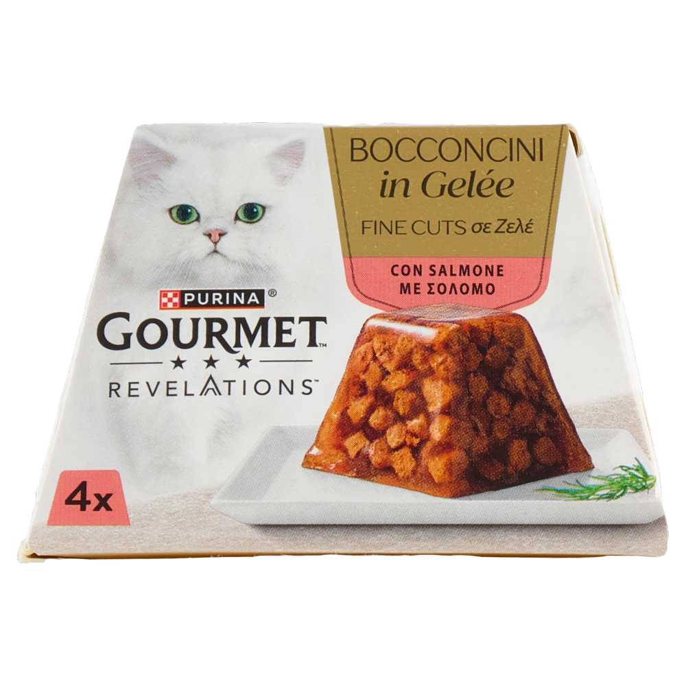PURINA GOURMET Revelations Bocconcini in Gelée con Salmone 4 x 57 g