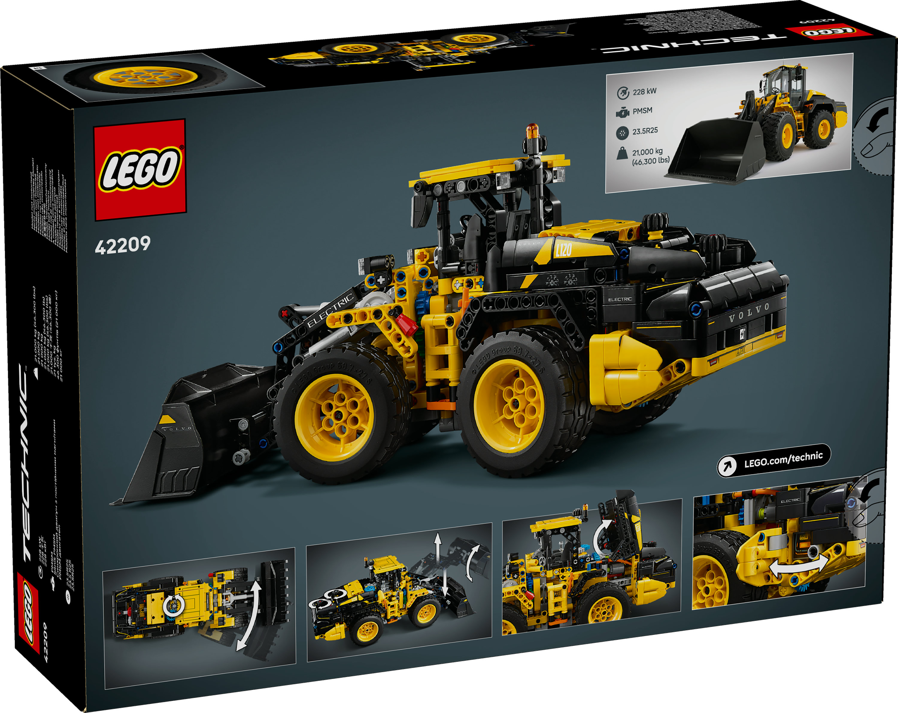 LEGO Technic Pala gommata Volvo L120 Electric