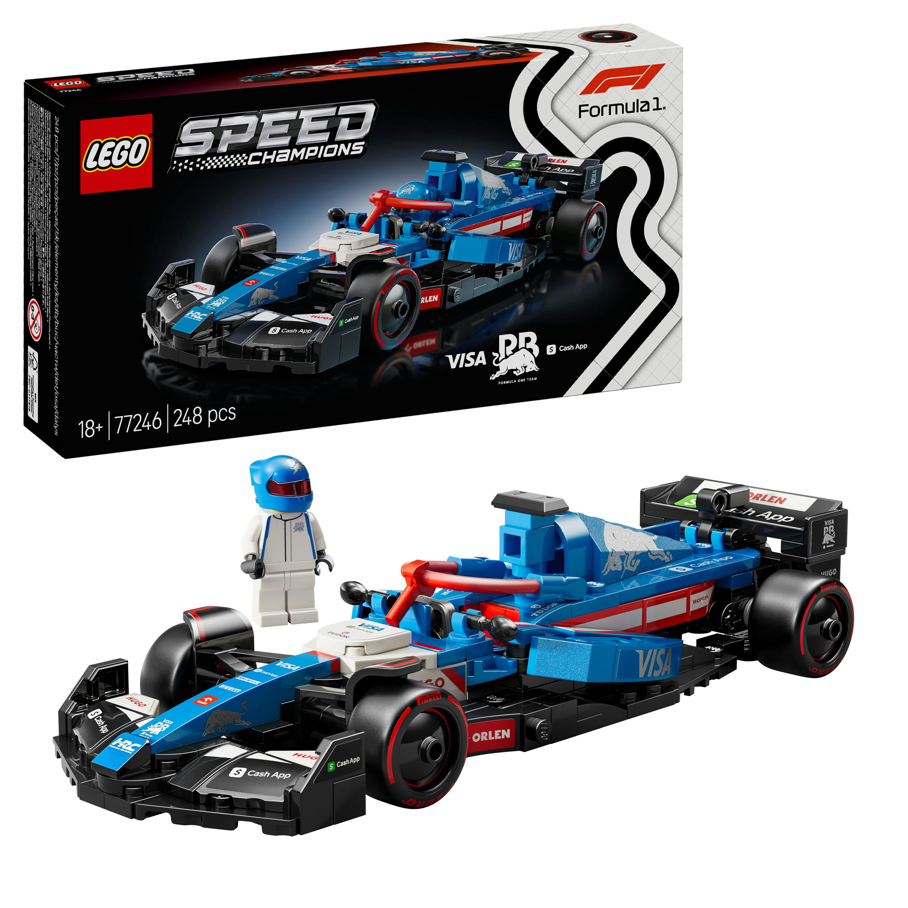 LEGO Speed Champions Auto da corsa F1® Visa Cash App RB VCARB 01
