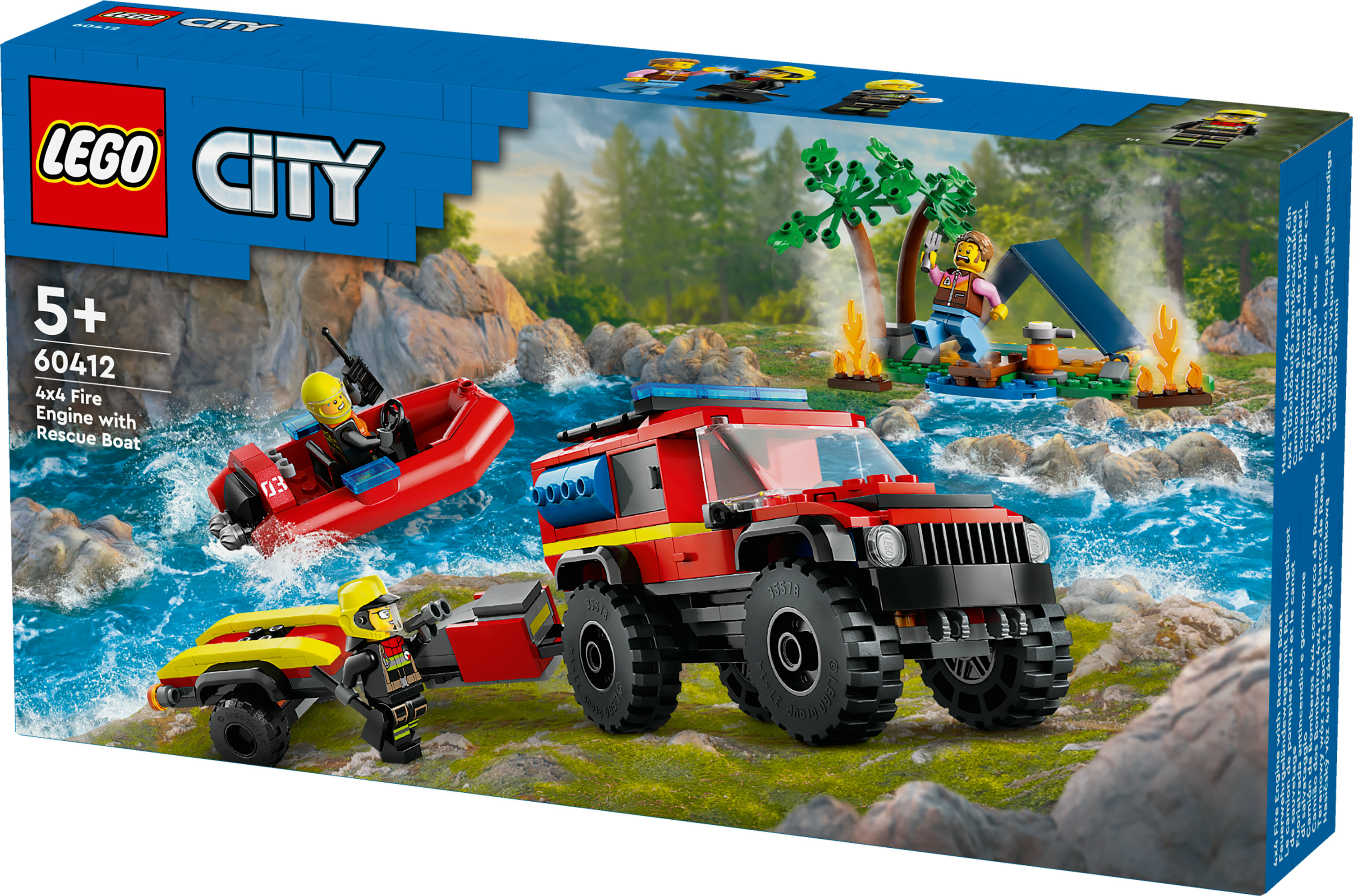 LEGO City Fuoristrada antincendio e gommone di salvataggio