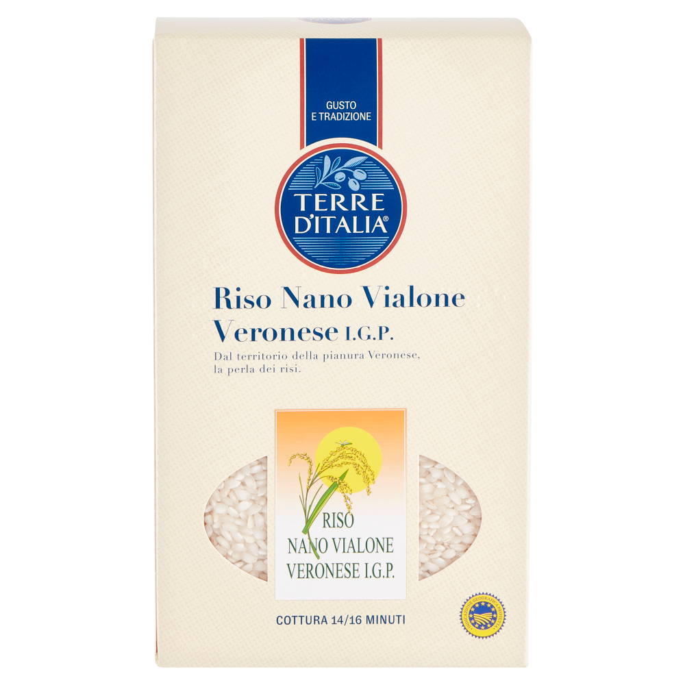 Terre d'Italia Riso Nano Vialone Veronese I.G.P 2 x 500 g
