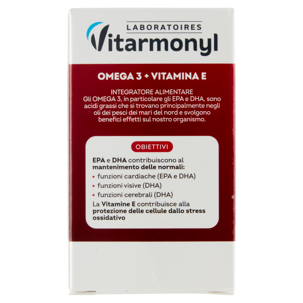 Laboratoires Vitarmonyl Omega 3 + Vitamina E 60 Perle 33,4 g