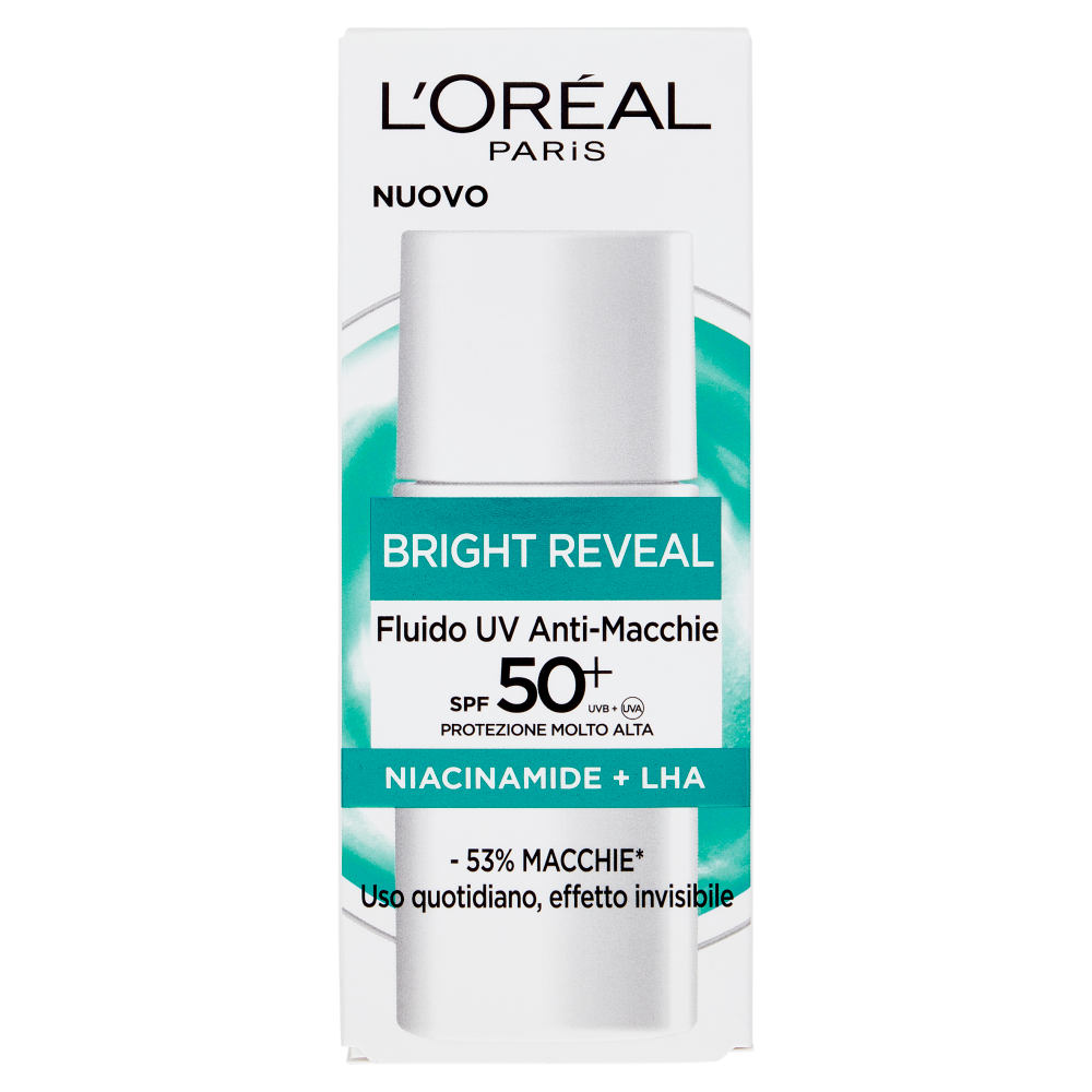 L'Oréal Paris Bright Reveal Fluido UV Anti-Macchie SPF 50+ 50 ml