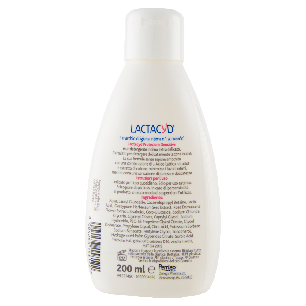 Lactacyd Protezione Sensitive Detergente intimo per pelli sensibili 200 ml