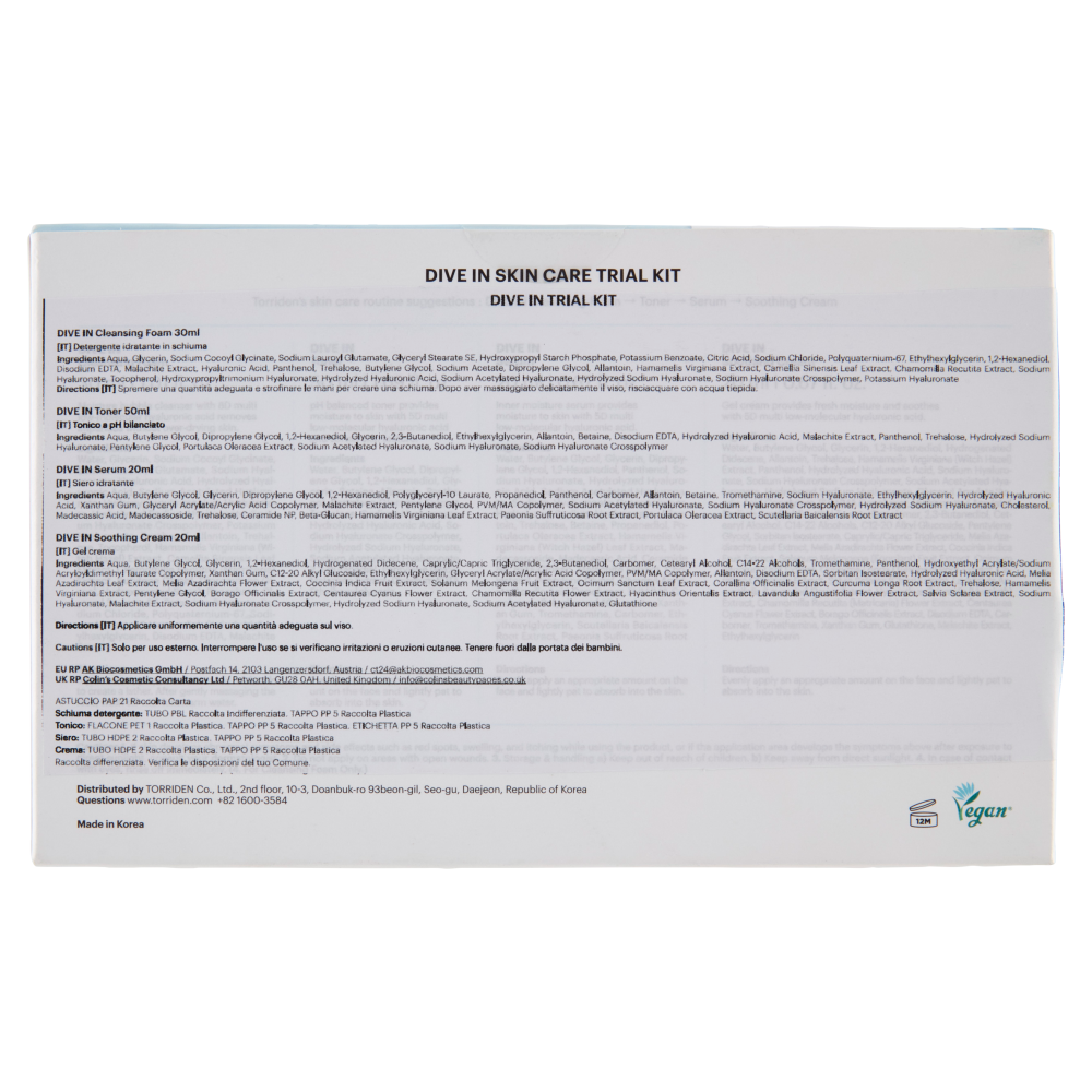 Torriden Dive in Trial Kit 120 ml