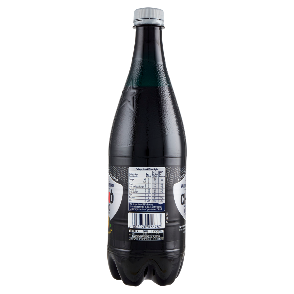BIBITE SANPELLEGRINO, Bevanda Gassata, Chinò Zero Zuccheri, Pet - 750ml