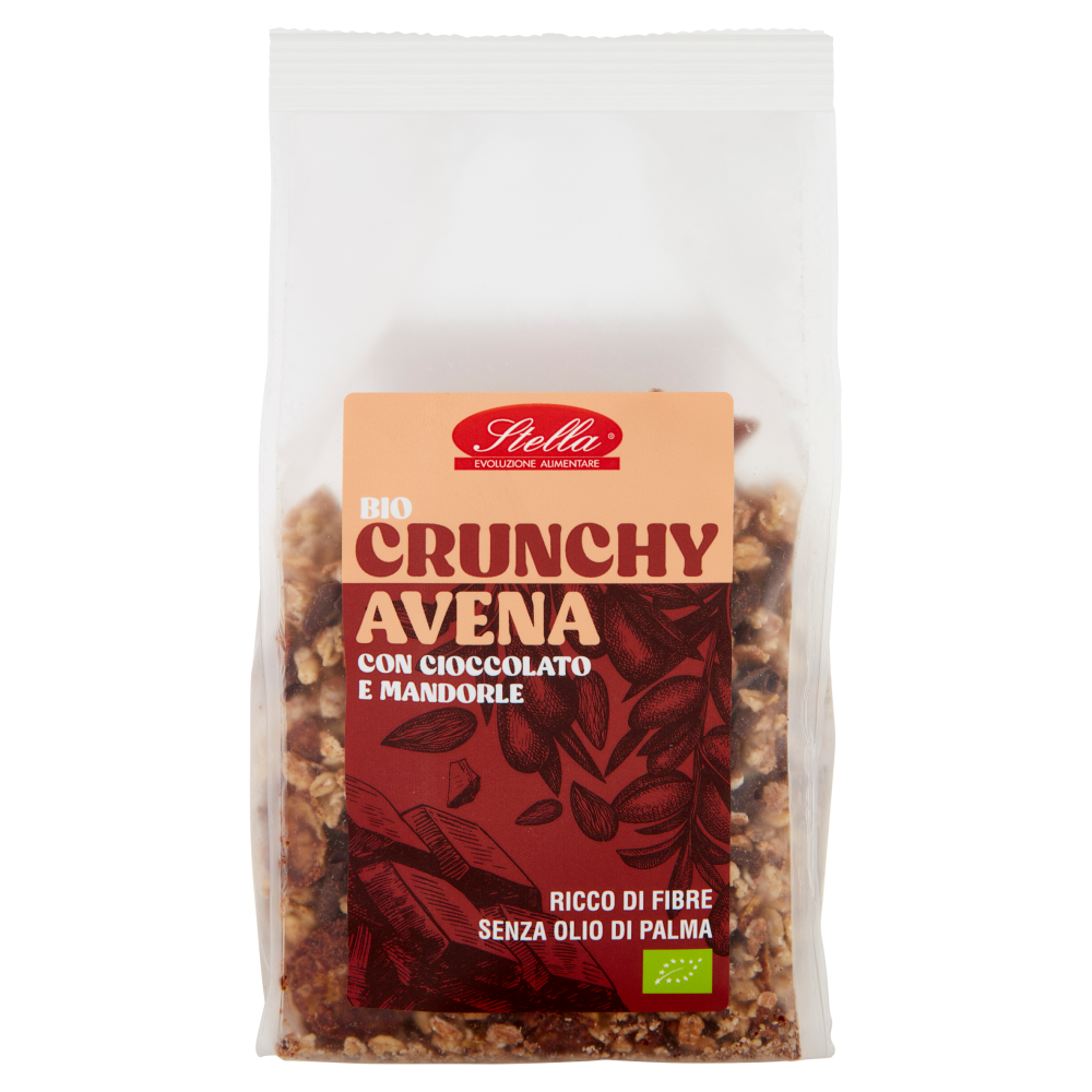 Stella Crunchy Avena con Cioccolato  e Mandorle Bio 375 g