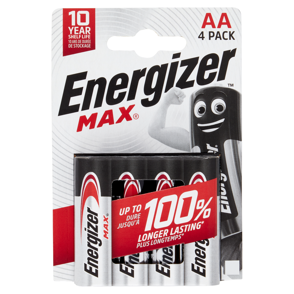 Energizer Max Alkaline AA 4 pz