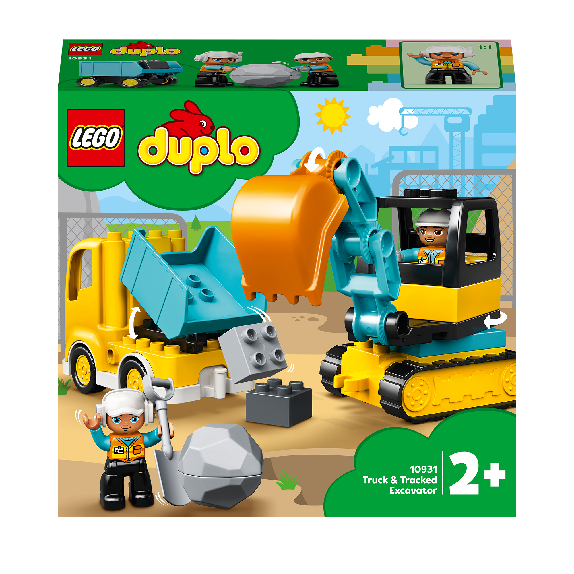 LEGO DUPLO Camion e scavatrice cingolata