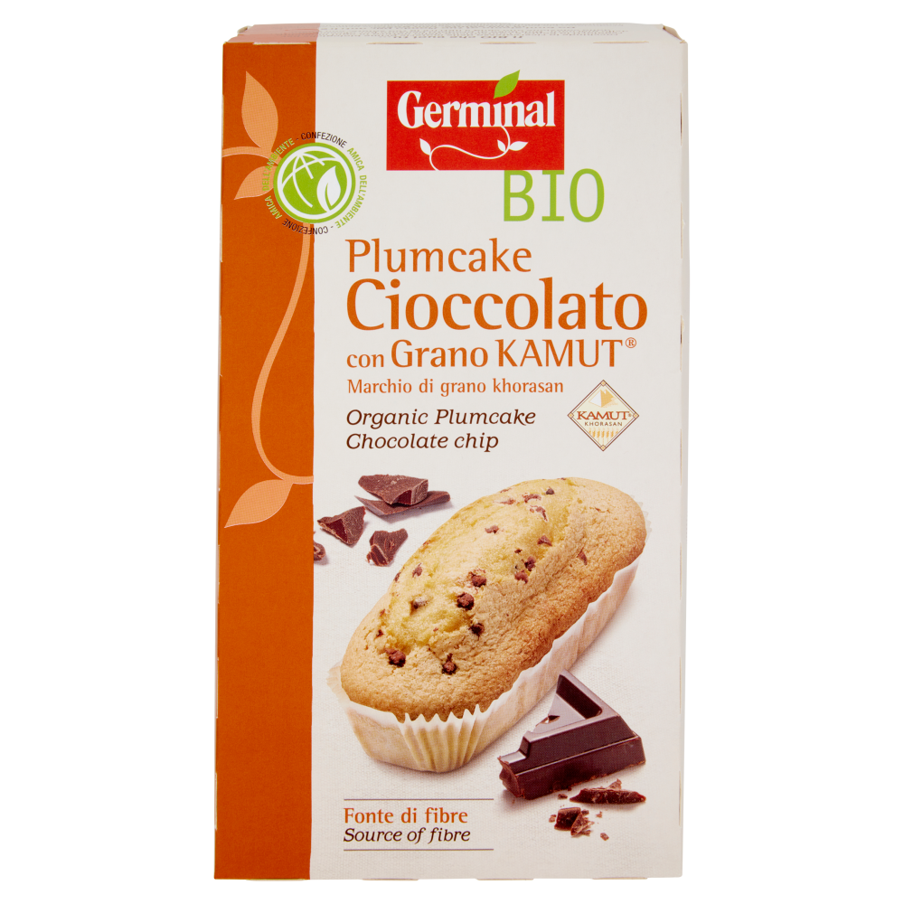 Germinal Bio Plumcake Cioccolato con Grano Kamut 4 x 45 g