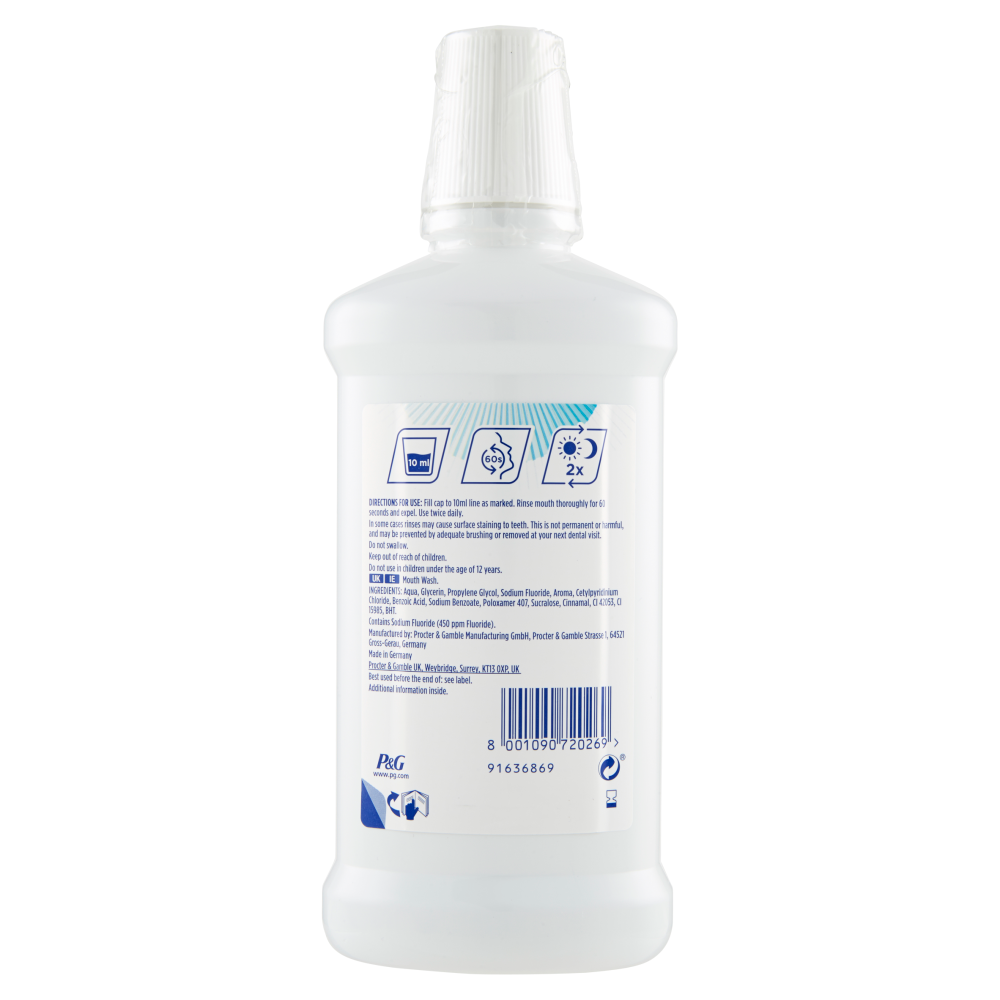 Oral-B Collutorio Protezione Gengive e Smalto Menta Fresca 500 ml