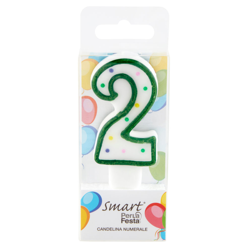 Smart PerLa Festa Candelina Numerale 2 1 pz