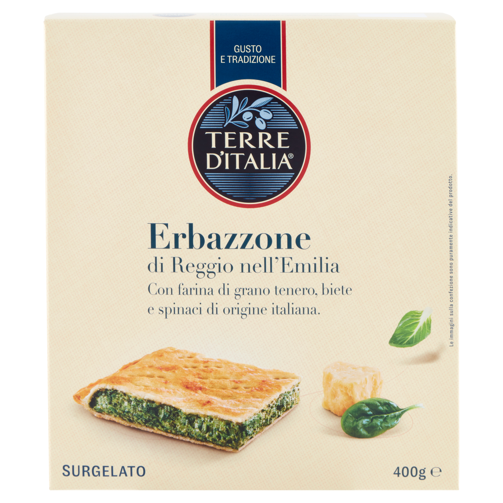 Terre d'Italia Erbazzone di Reggio nell'Emilia Surgelato 400 g