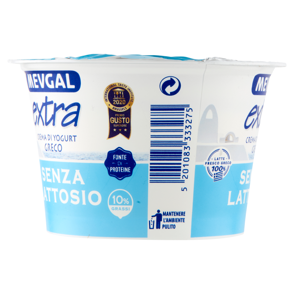 Mevgal extra Crema di Yogurt Greco Senza Lattosio 10% Grassi 150 g