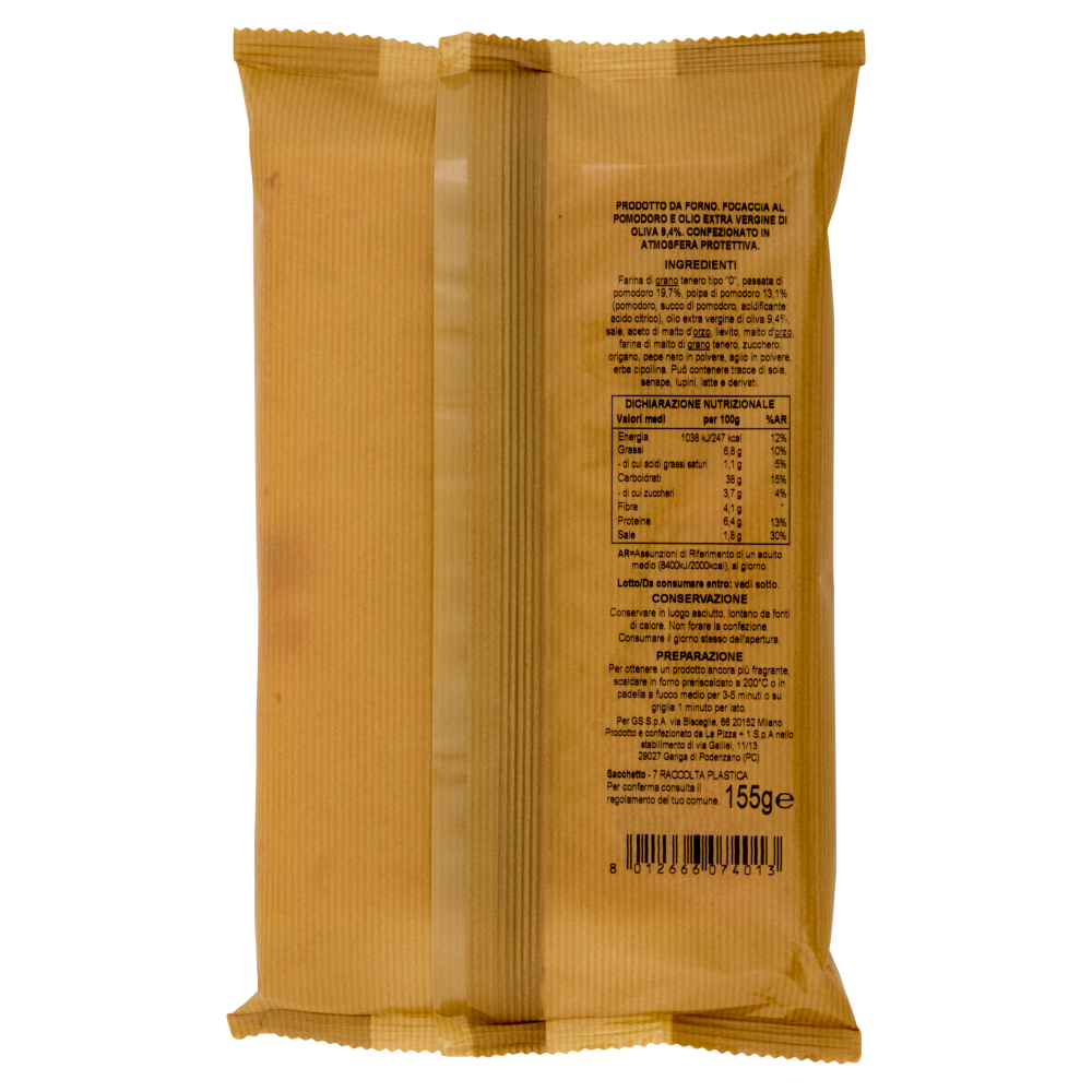 Carrefour il Mercato Focaccia al Pomodoro 155 g