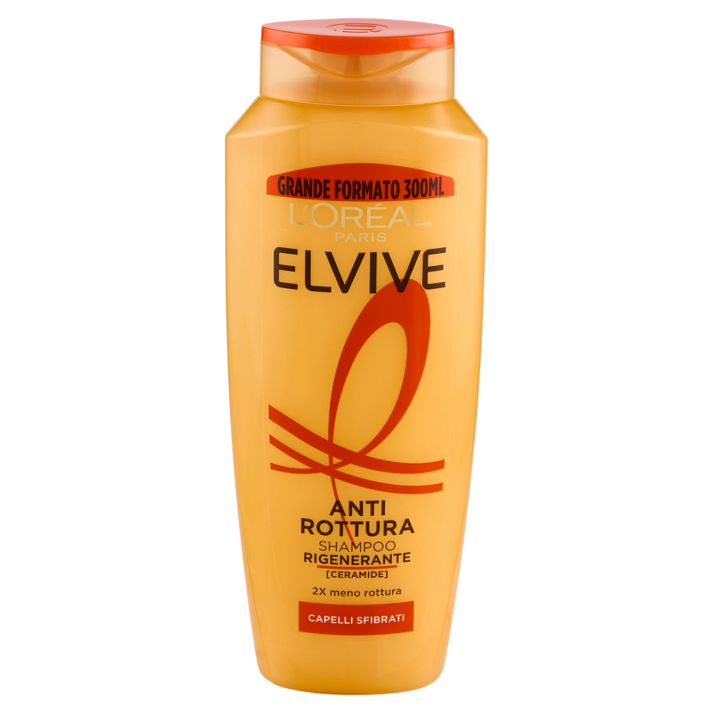 Elvive Anti Rottura Shampoo Rigenerante, per Capelli Sfibrati, 300 ml