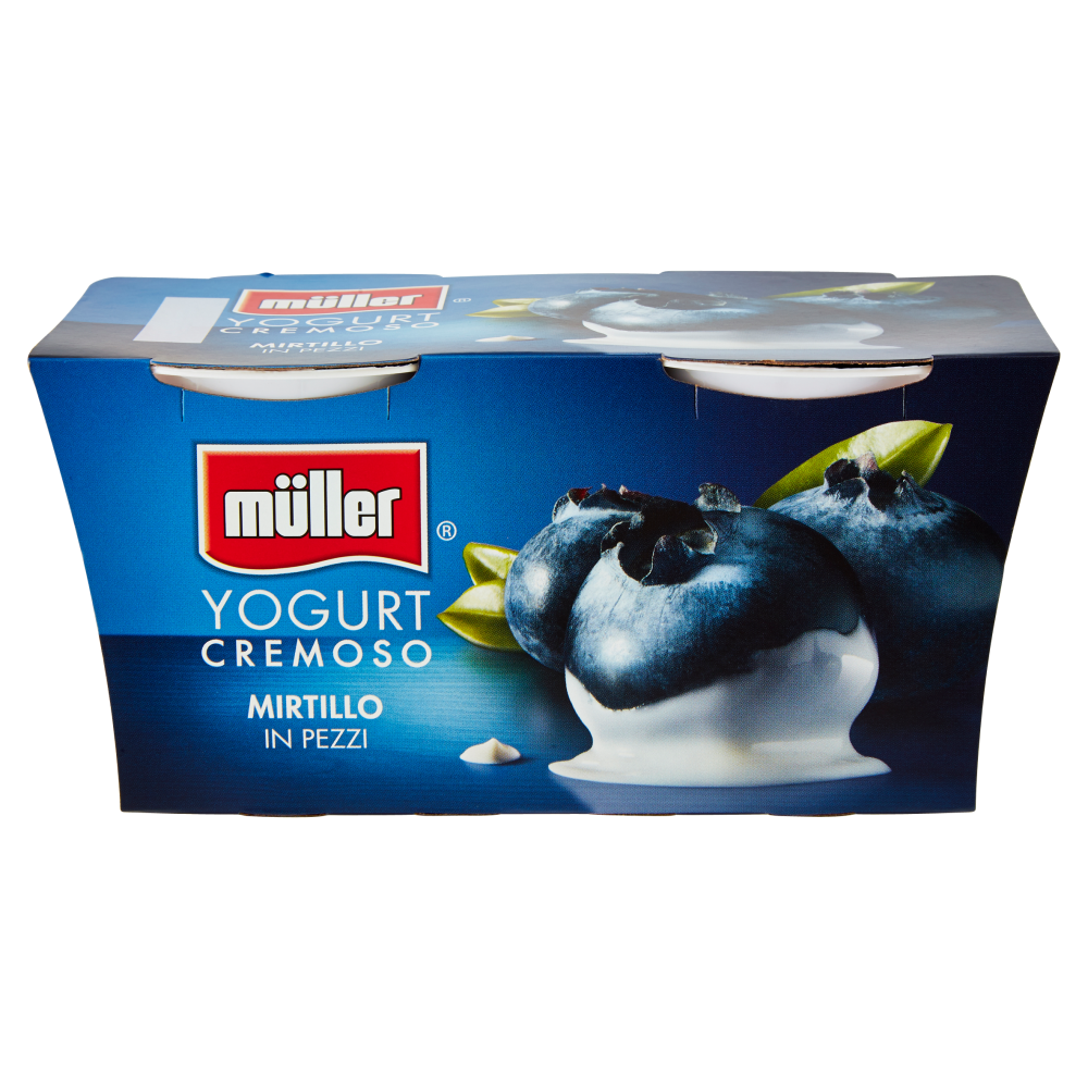 müller Yogurt Cremoso Mirtillo in Pezzi 2 x 125 g