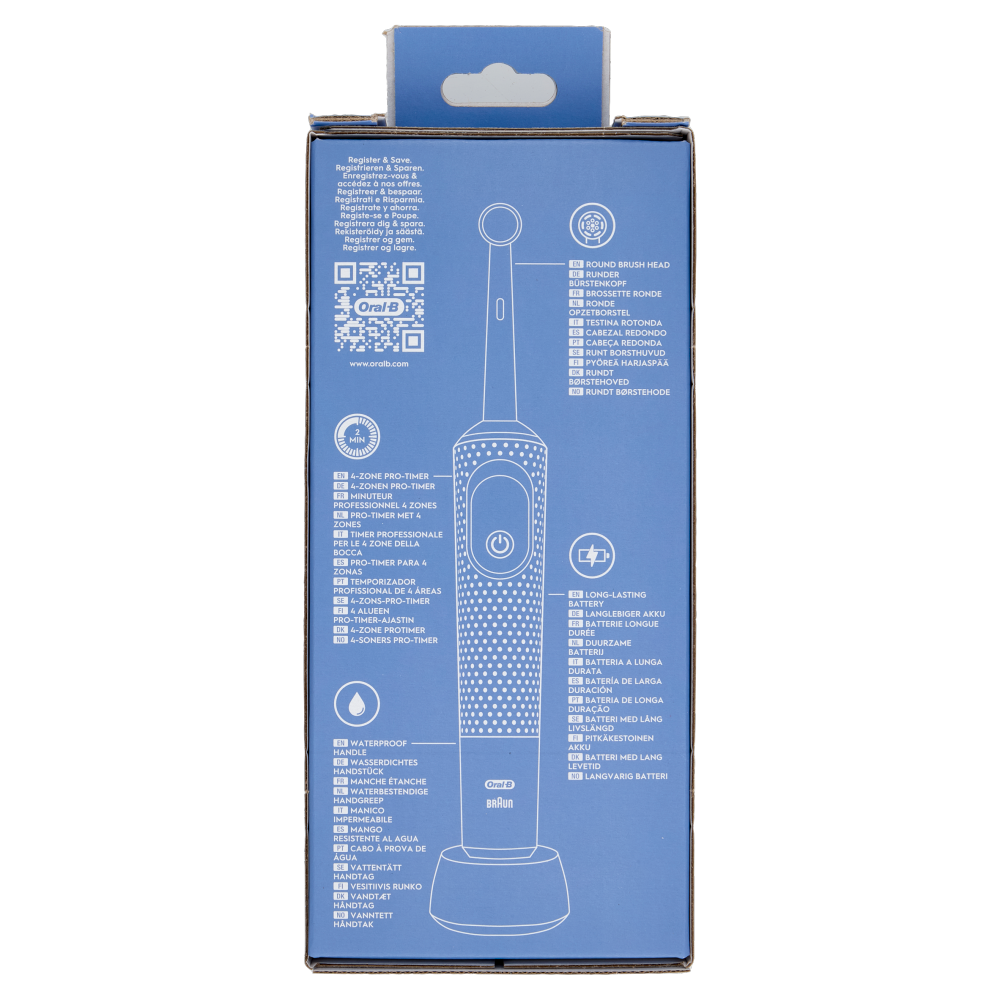 Oral-B Spazzolino Elettrico Denti Ricaricabile Pro Vitality Nero