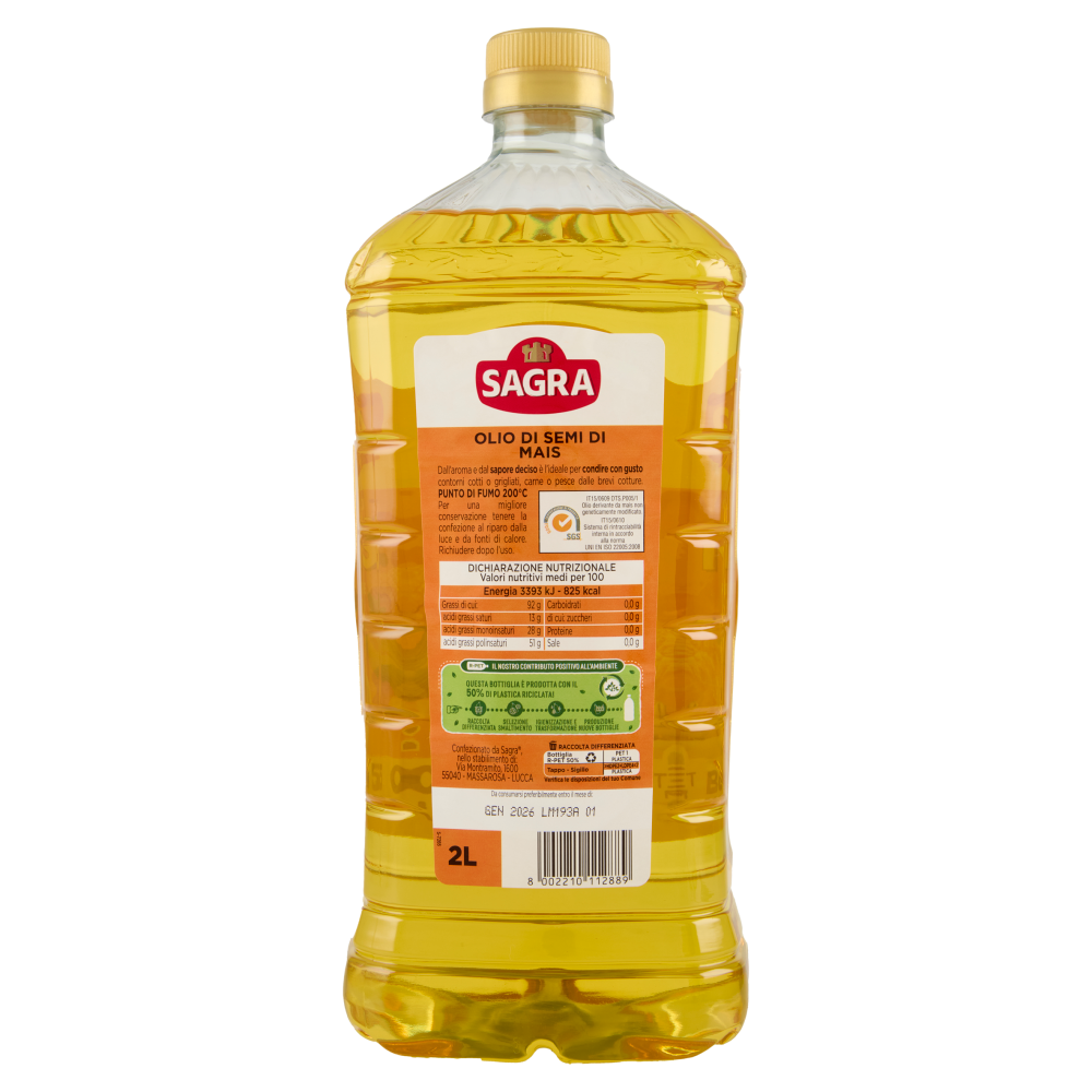Sagra Olio di Semi di Mais 2 L