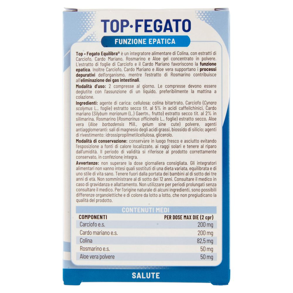 Equilibra Top-Fegato Funzione Epatica 30 Compresse 15,6 g