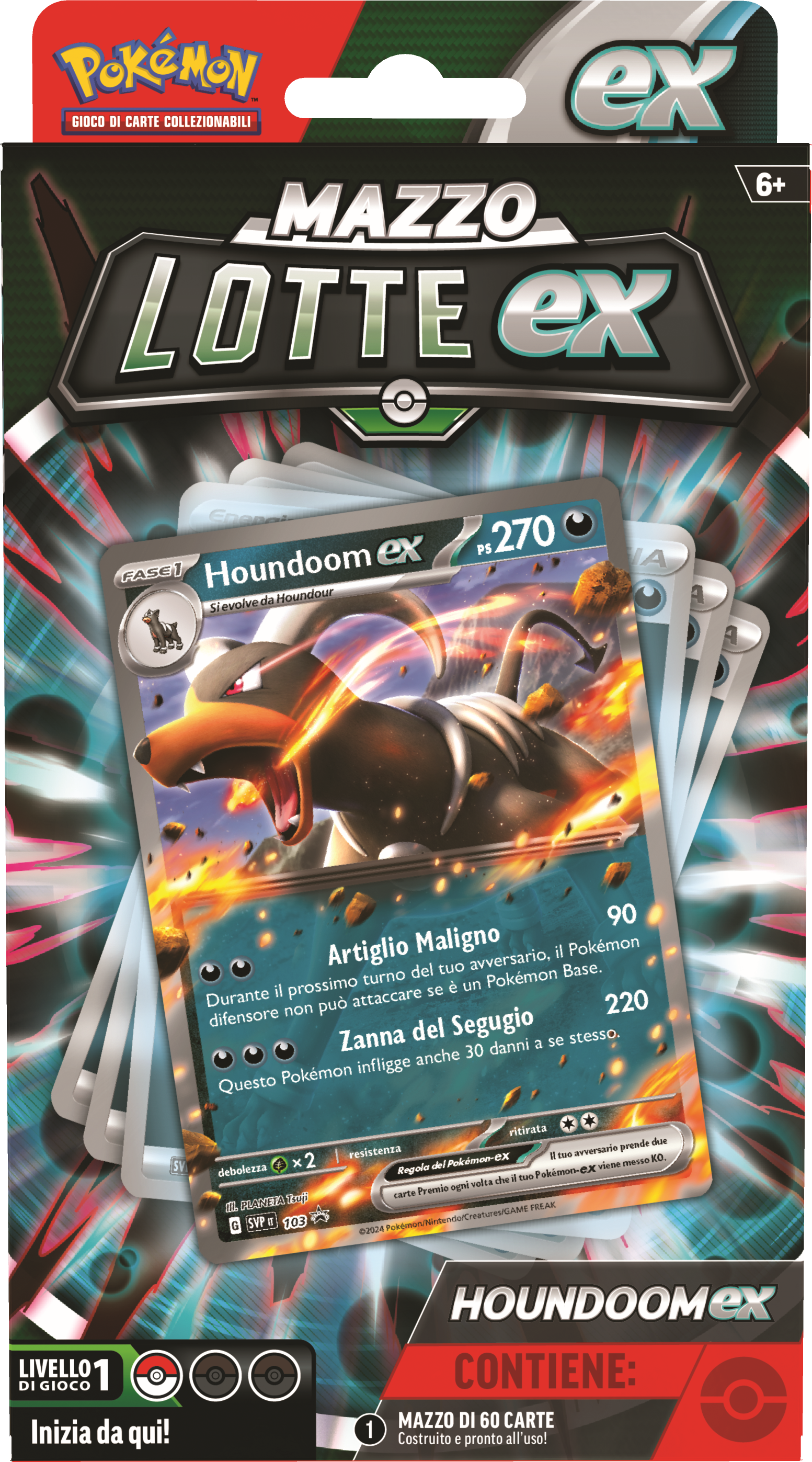 Pok&eacute;mon Pokemon Mazzo Lotte EX Melmetal e Houndoom (IT)