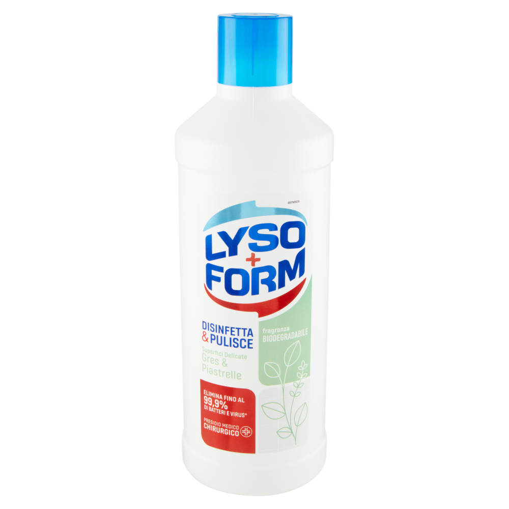 Lysoform Protezione Disinfetta & Pulisce Superfici Delicate Gres & Piastrelle 1100 ml