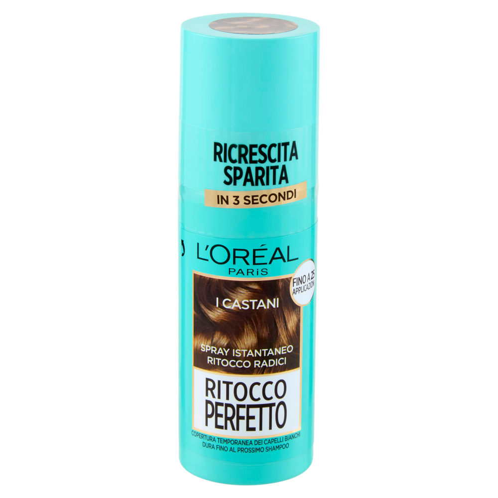 L'Oréal Paris Ritocco Perfetto Spray Istantaneo Ritocco Radici, i Castani, 75 ml