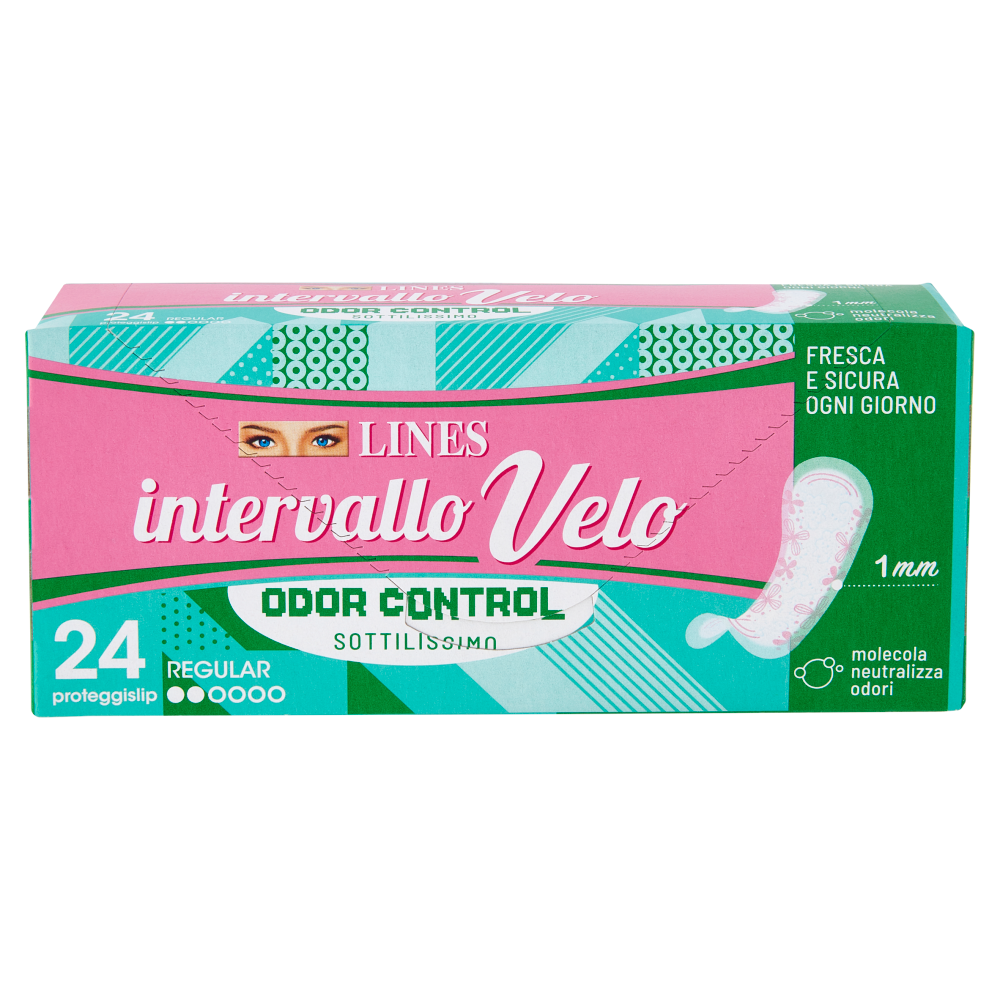 Lines intervallo Velo Odor Control Regular 24 pz