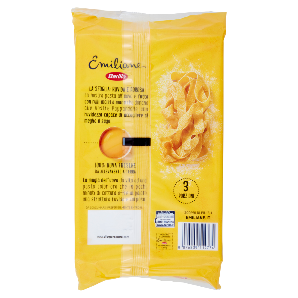 Barilla Emiliane Pappardelle Pasta all'Uovo 250 g