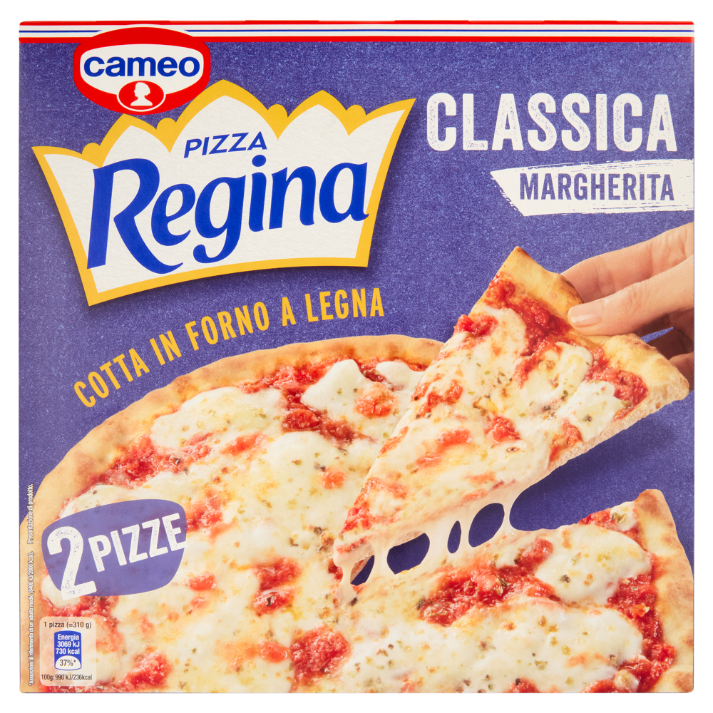 cameo Pizza Regina Classica 2 Pizze Margherita 2 x 310 g Carrefour