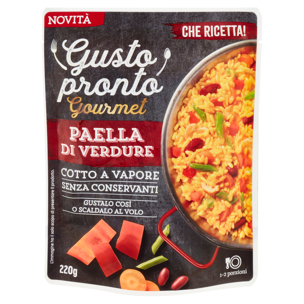 Gusto pronto Gourmet Paella di Verdure 220 g