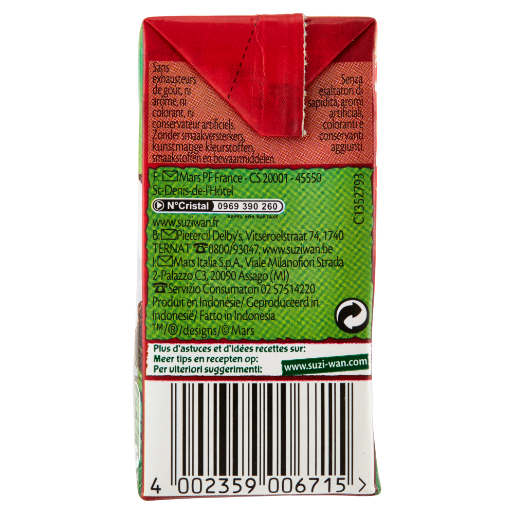 Suzi Wan Latte di noce di cocco 200 ml