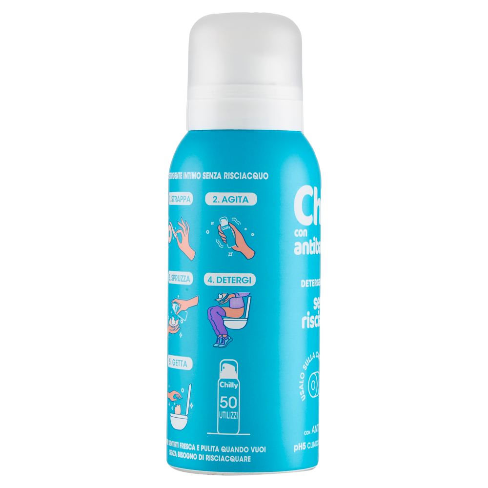 Chilly con antibatterico Detergente Intimo senza risciacquo 100 ml