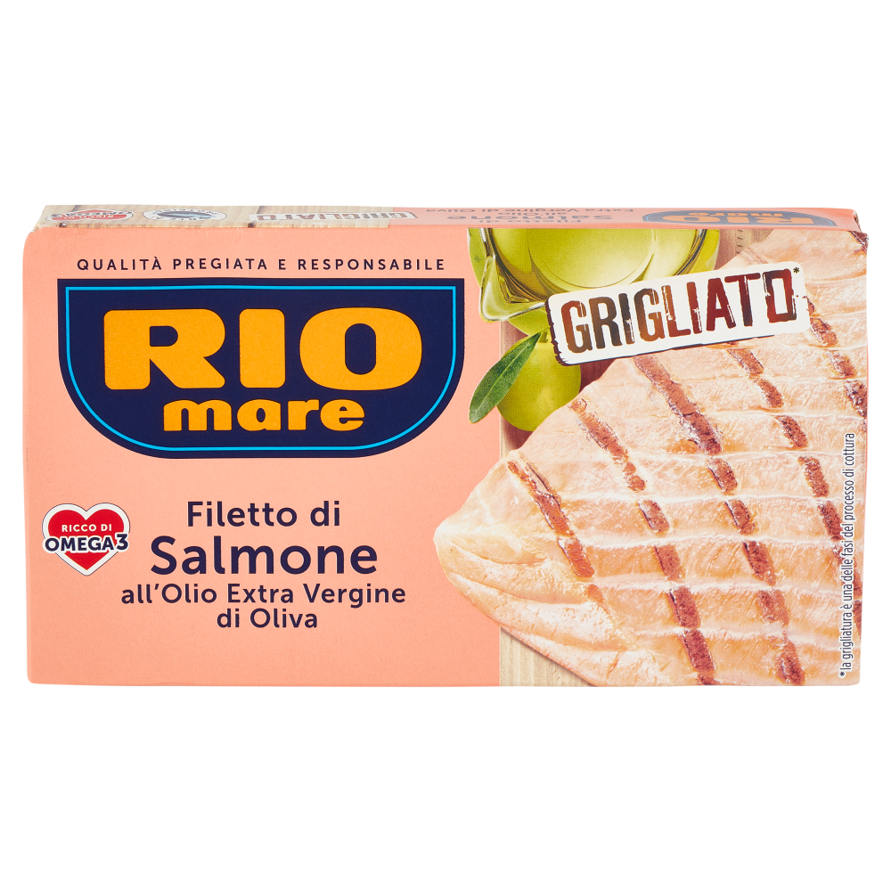 Rio mare Filetto di Salmone all'Olio Extra Vergine di Oliva Grigliato* 125 g