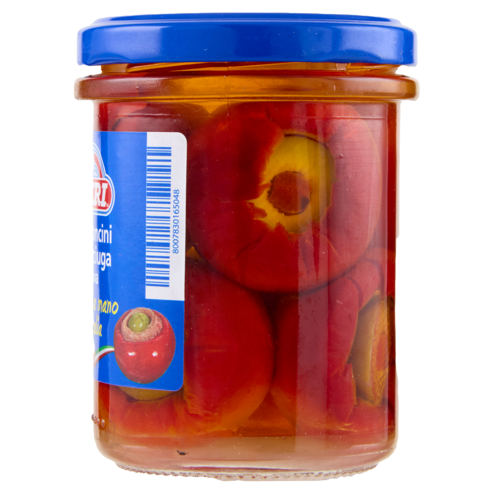 Neri Peperoncini con acciuga e oliva 190 g