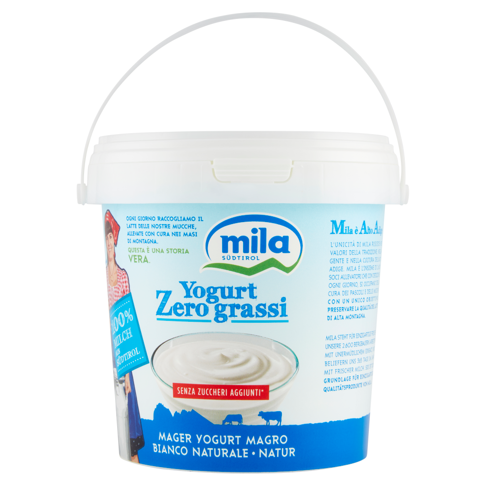 mila Yogurt Zero grassi Yogurt Magro Bianco Naturale 1000 g