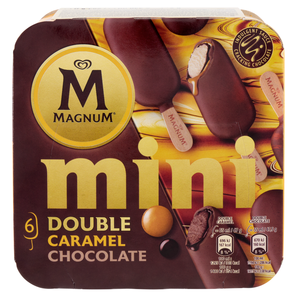 Magnum mini Double Caramel Chocolate 6 Gelati 283,5 g